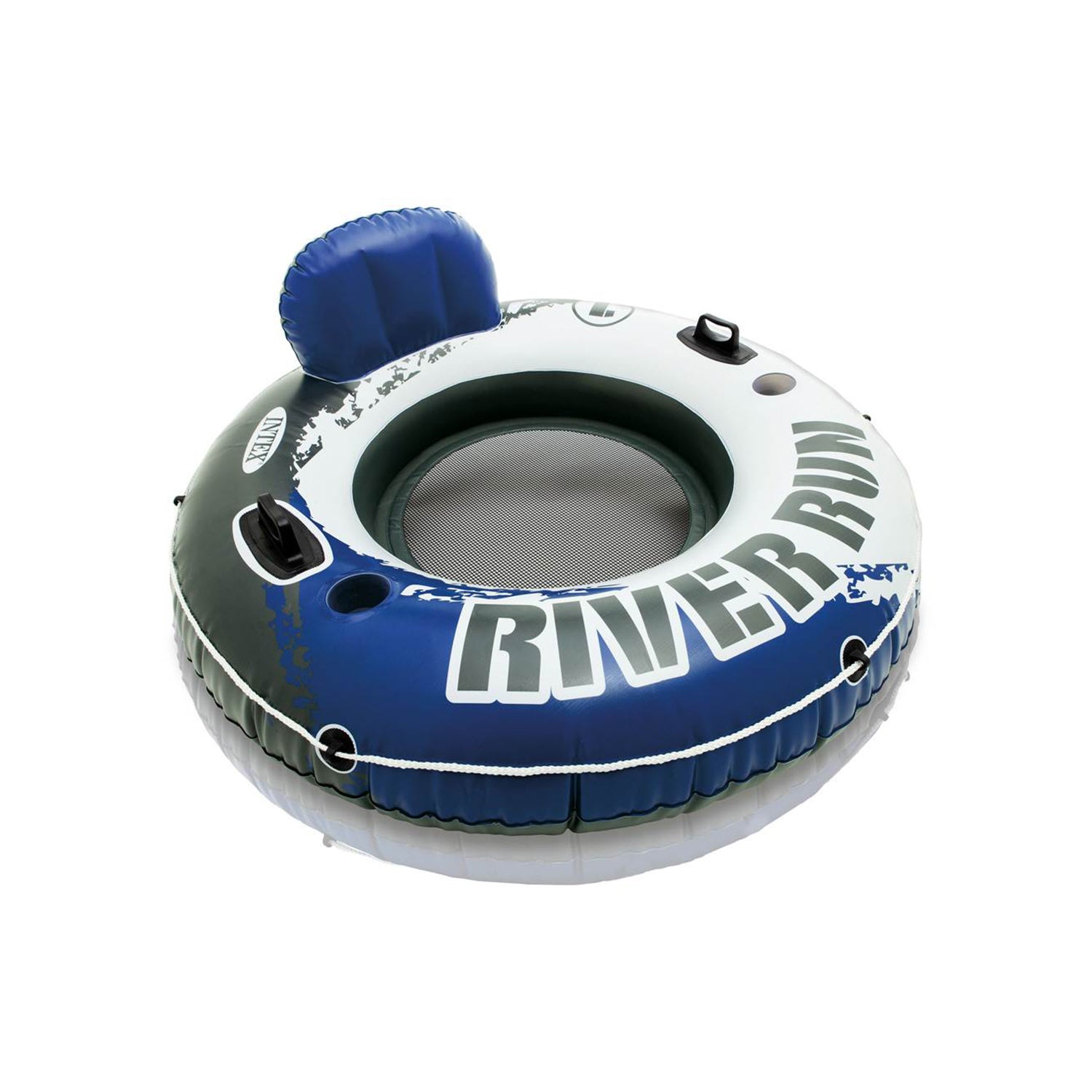 INTEX River Run I Inflatable Floating Tubes (Set of 3) & Quick Fill Air Pump