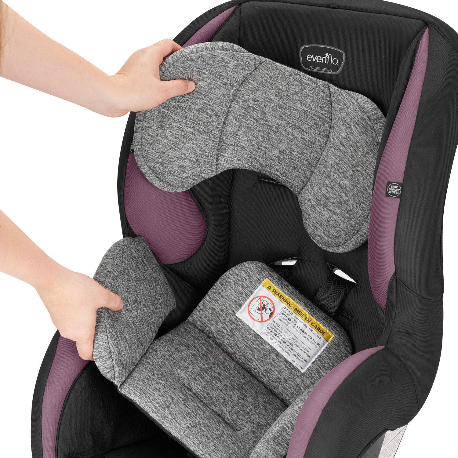 Evenflo SureRide 37112075 DLX Convertible 2 In 1 Harper Infant Car Seat, Pink
