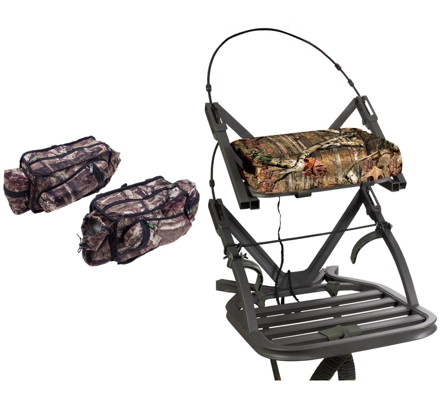 NEW! Summit Openshot SD Self Climbing Treestand - Deer Hunting + 2 Storage Bags