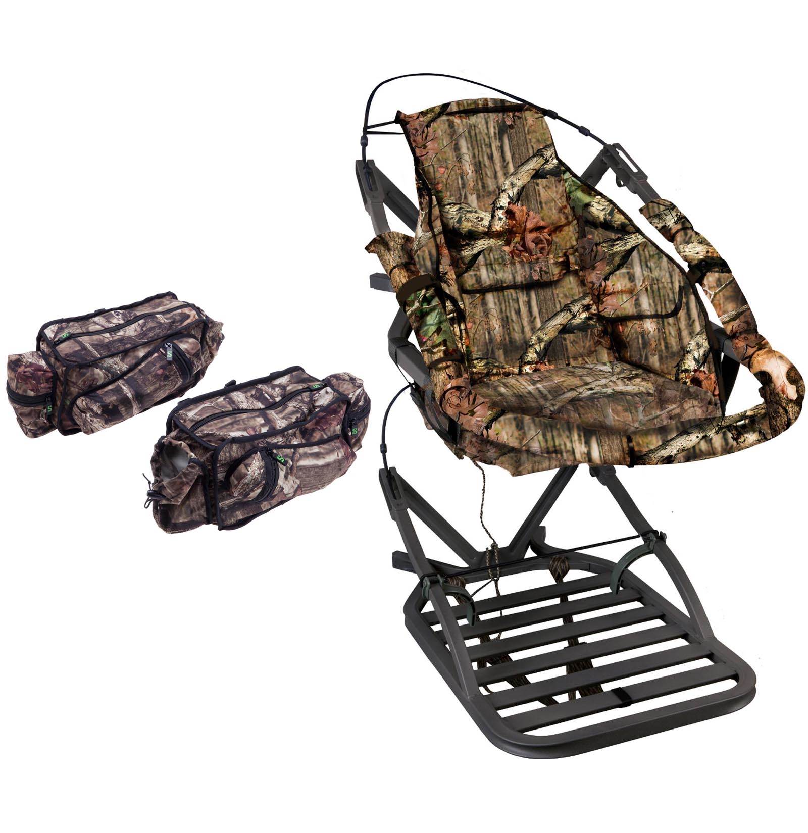 NEW! Summit 180° Max SD Self Climbing Treestand - Deer Hunting + 2 Storage Bags