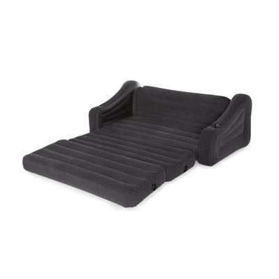 INTEX Inflatable Pull-Out Sofa & Queen Bed Mattress Sleeper - Used