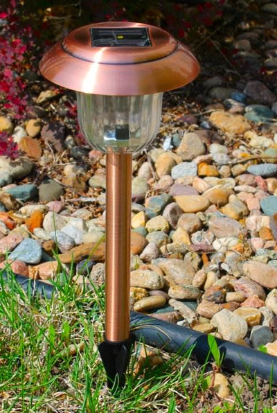 4 Pack MOONRAYS 91391 Solar White LED Garden/Outdoor Lawn Lights Lamp Bronze