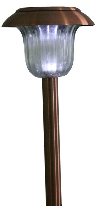 4 Pack MOONRAYS 91391 Solar White LED Garden/Outdoor Lawn Lights Lamp Bronze