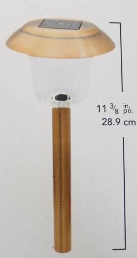 4 Pack MOONRAYS 91391 Solar White LED Garden/Outdoor Lawn Lights Lamp Bronze