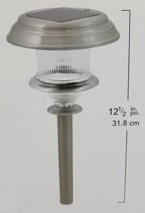 4) MOONRAYS 91354 Solar White LED Garden/Outdoor Lawn Lights Lamp - Open Box