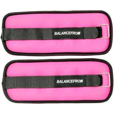 BalanceFrom Fully Adjustable Ankle, Wrist, Arm/Leg Weights, 2-lb (Open Box) - VMInnovations