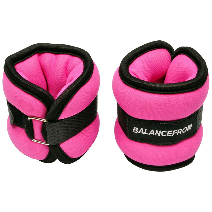 BalanceFrom Fully Adjustable Ankle, Wrist, Arm/Leg Weights, 2-lb (Open Box)