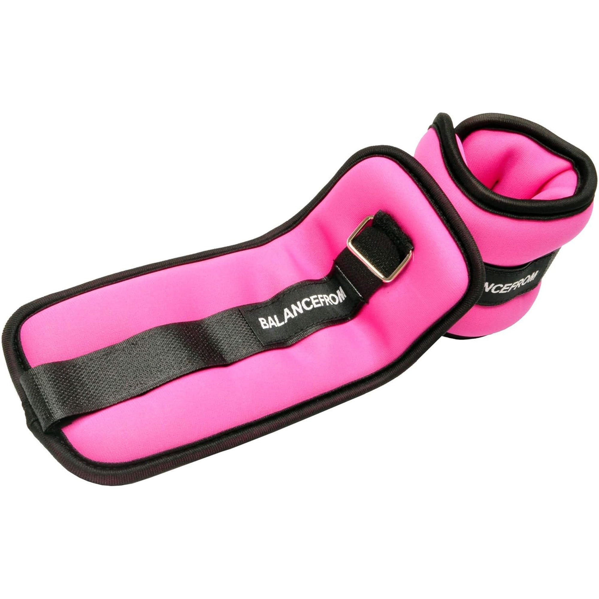 BalanceFrom Fully Adjustable Ankle, Wrist, Arm/Leg Weights, 2-lb (Open Box)