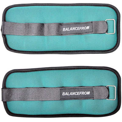 BalanceFrom Fitness Adjustable Ankle, Wrist, Arm or Leg Weights, 3-lb (Open Box)