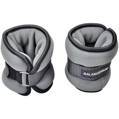 BalanceFrom Fitness Fully Adjustable Ankle, Wrist, Arm or Leg Weights, 6-lb Pair - VMInnovations