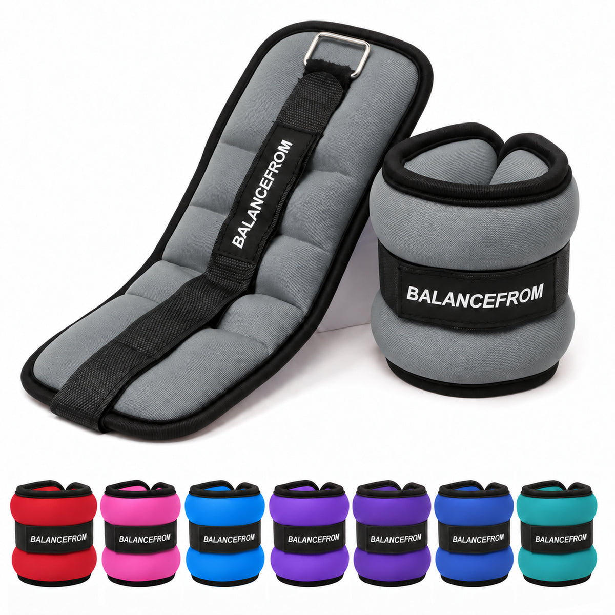 BalanceFrom Adjustable Ankle, Wrist, Arm or Leg Weights, 6-lb Pair (Open Box)