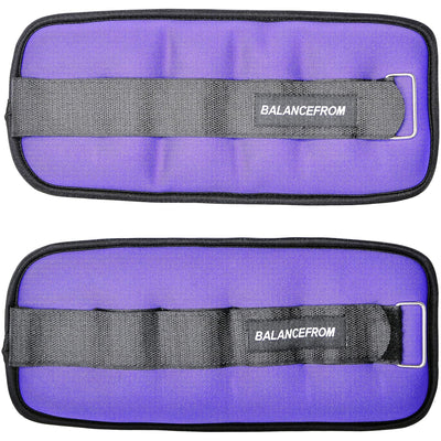 BalanceFrom Fitness Fully Adjustable Ankle, Wrist, Arm or Leg Weights, 5-lb Pair (Used)