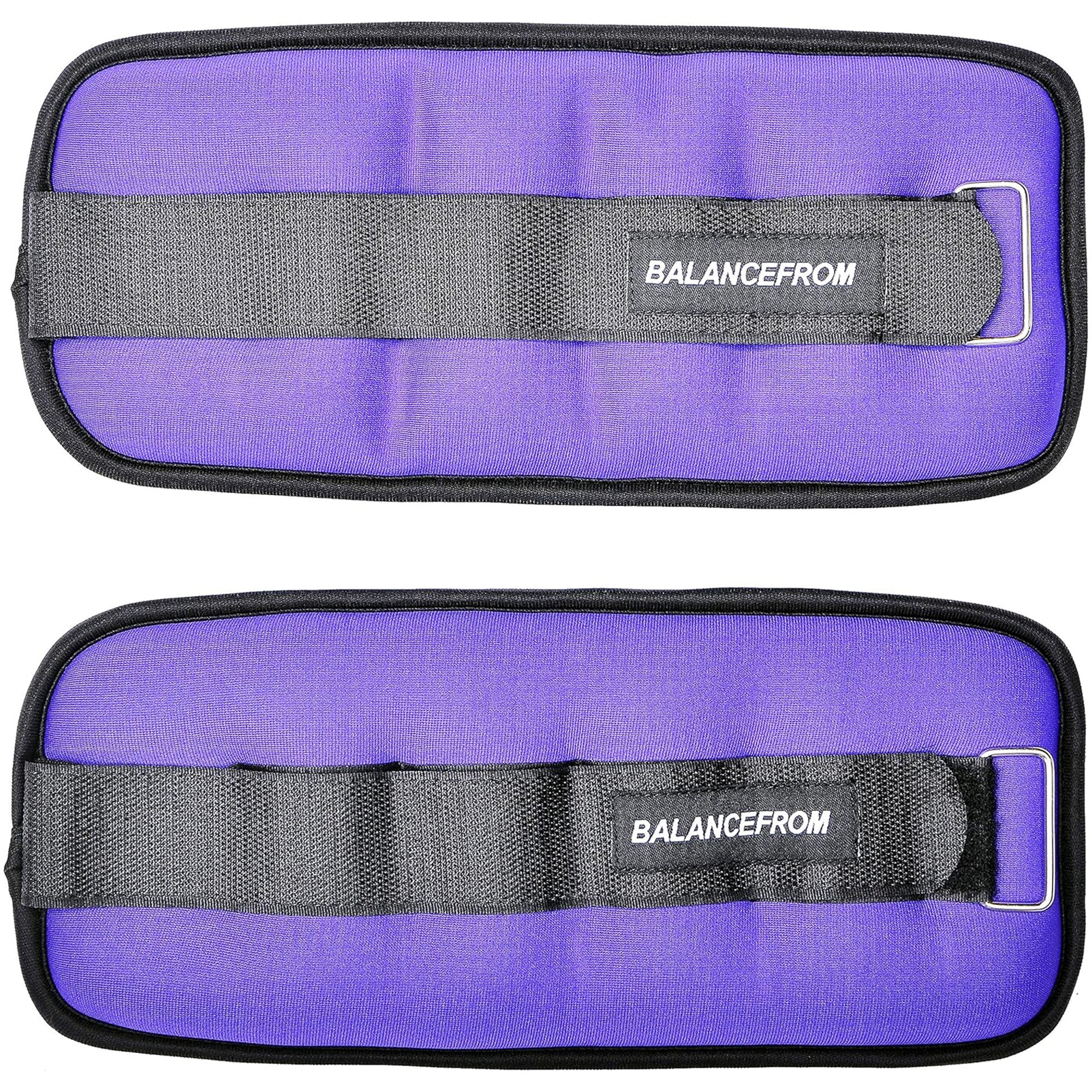 BalanceFrom Fully Adjustable Ankle, Wrist, Arm or Leg Weights, 5-lb (Open Box)