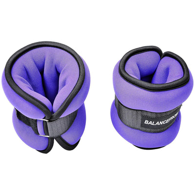 BalanceFrom Fully Adjustable Ankle, Wrist, Arm or Leg Weights, 5-lb (Open Box)
