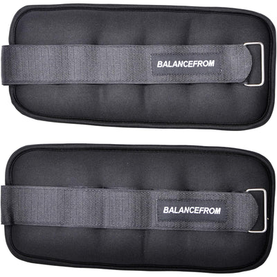 BalanceFrom Fully Adjustable Ankle, Wrist, Arm or Leg Weights, 8-lb (Open Box) - VMInnovations