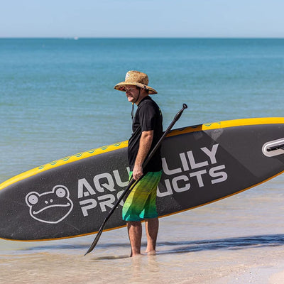Aqua Lily Pad Inflatable Paddle Board w/Accessories & Carry Bag(Open Box) - VMInnovations