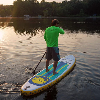 Aqua Lily Pad Inflatable Paddle Board w/Accessories & Carry Bag(Open Box)