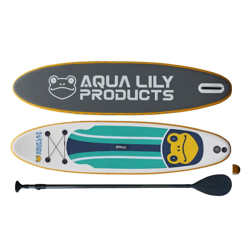Aqua Lily Pad Premium Inflatable Stand Up Paddle Board w/Accessories & Carry Bag