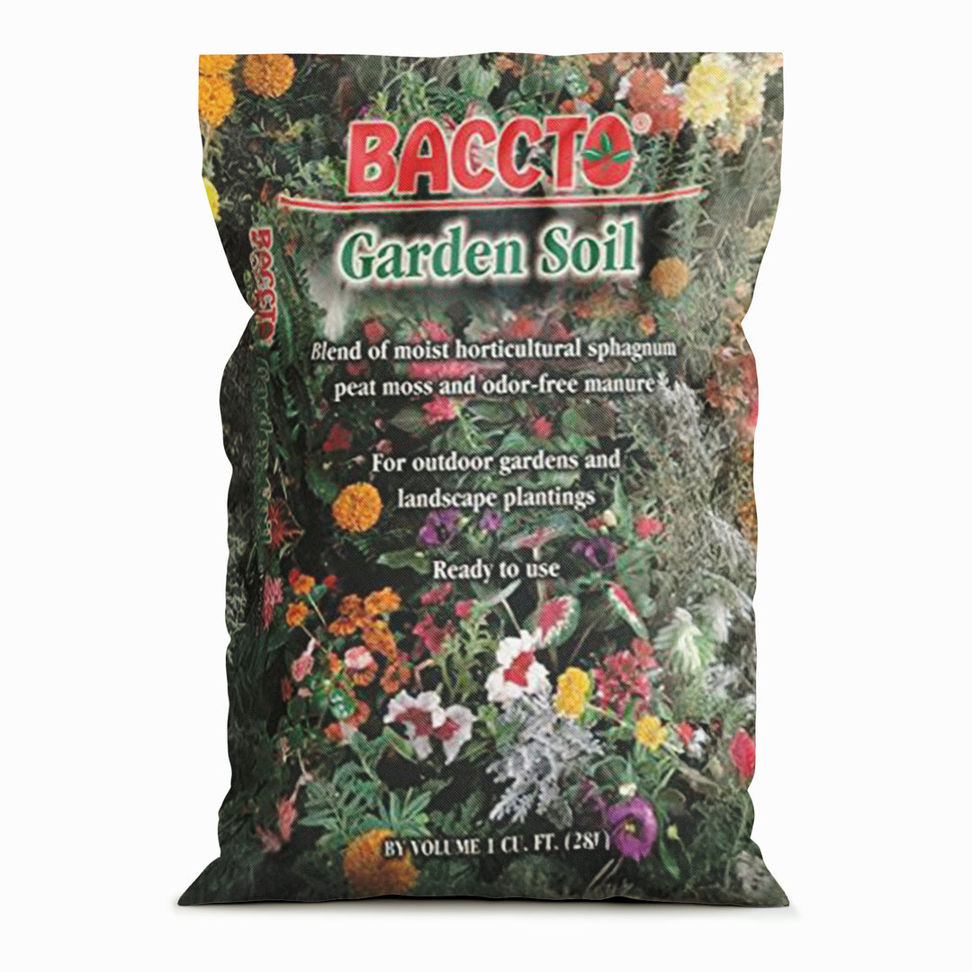 Michigan Peat Company BACCTO Garden Soil for Plants & Veggies, 1 Cu Ft, 10 Pack