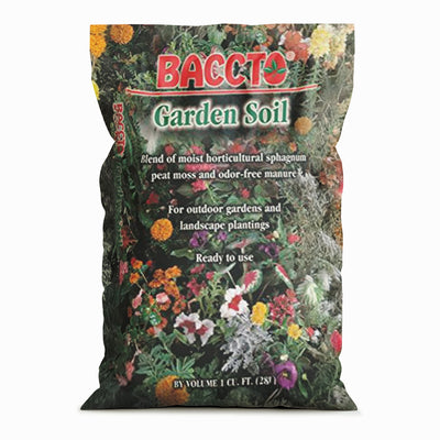 Michigan Peat Company BACCTO Garden Soil for Plants & Veggies, 1 Cu Ft, 10 Pack