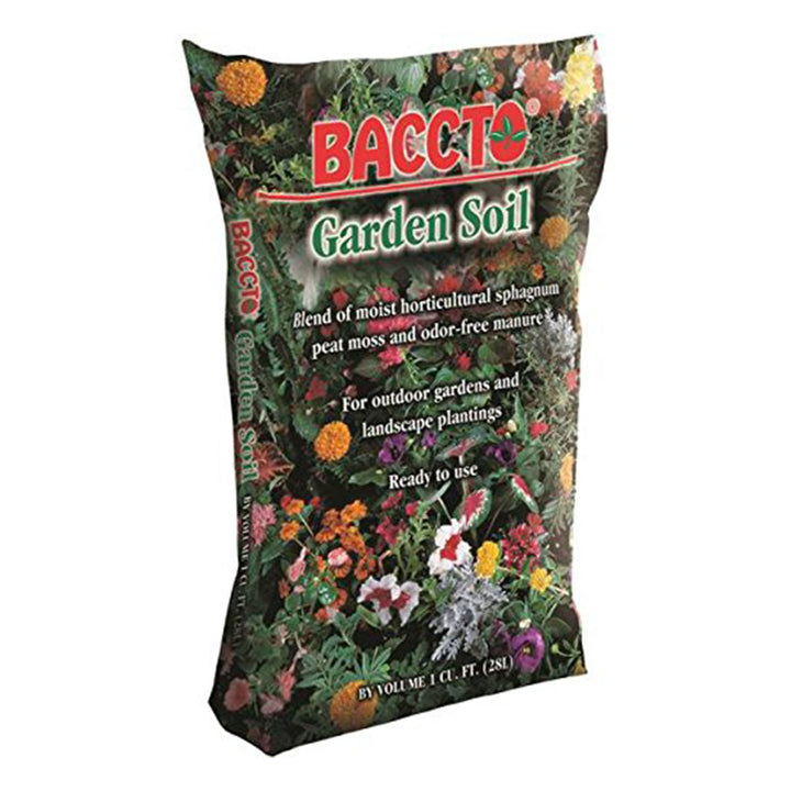 Michigan Peat Company BACCTO Garden Soil for Plants & Veggies, 1 Cu Ft, 2 Pack