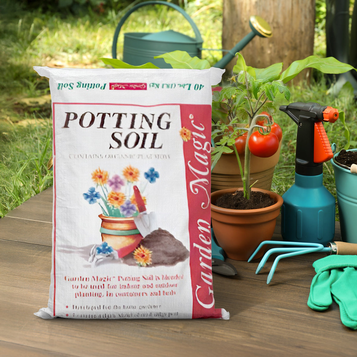 Michigan Peat Company Garden Magic General Purpose Potting Soil, 40 lb, 2 Pack