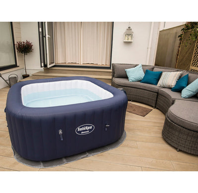 Bestway SaluSpa Hawaii 6-Person Air Jet Hot Tub with Intex Attachable Cup Holder - VMInnovations