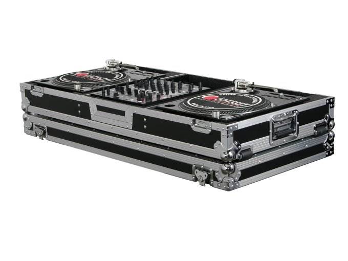 NEW Odyssey FZBM12W 12" Pro DJ Mixer Turntable Battle Mode Flight Case w/ Wheels