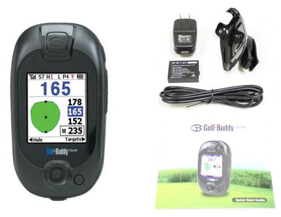 GOLF BUDDY TOUR GPS Range Finder - Course & Hole w/ Tracker - Open Package
