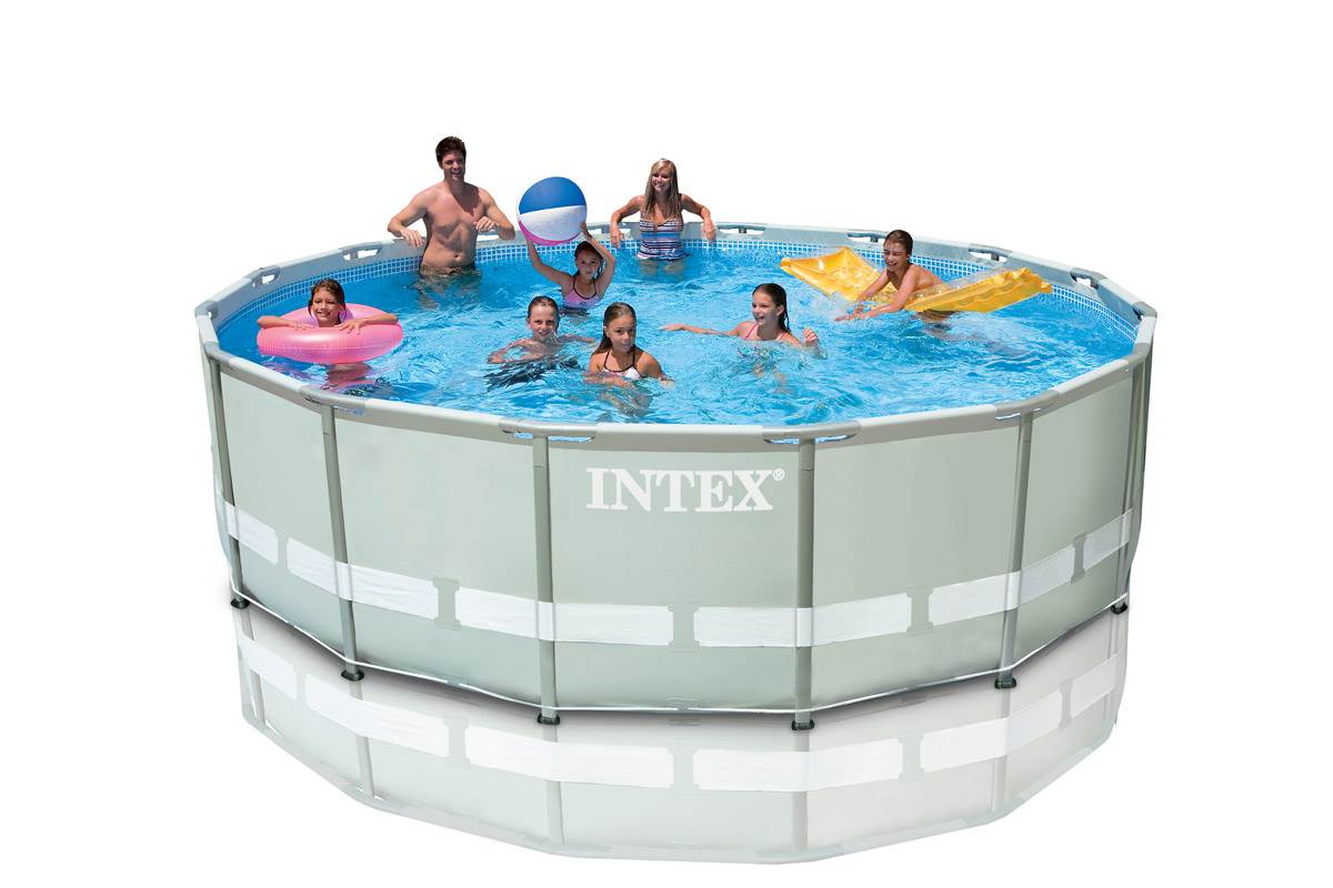 INTEX 16' x 48" Ultra Frame Swimming Pool Set & Saltwater System - Open Box