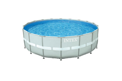 INTEX 18' x 52" Ultra Frame Swimming Pool Set w/ Pump System 54957EG - Open Box