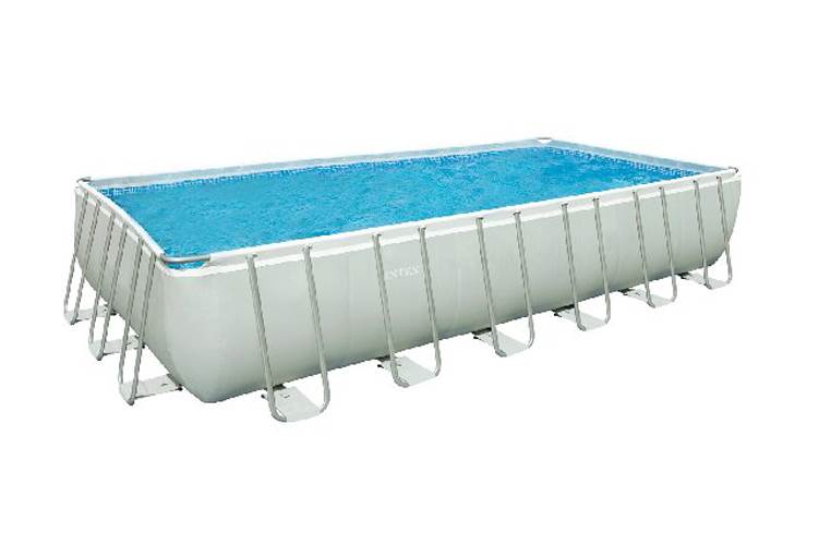 INTEX 24' x 12' x 52" Ultra Frame Rectangular Swimming Pool 28363EG (Open Box)