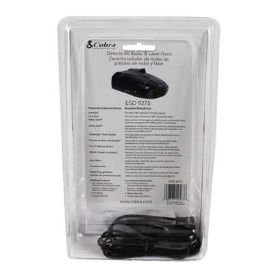 Cobra 9 Band Laser Police Radar Detector with Safety Alert & LaserEye (Used)