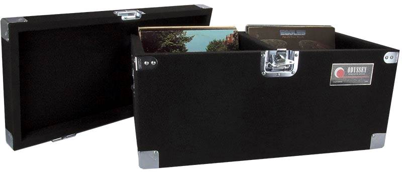 2 Odyssey CLP200P Carpeted Pro DJ Cases w/Detachable Lid - 400 LP Vinyl Records