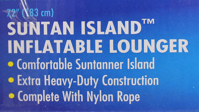 Swimline 9050 72" Swimming Pool Sun Tan Lounger Island Float Inflatables, 6-Pack - VMInnovations