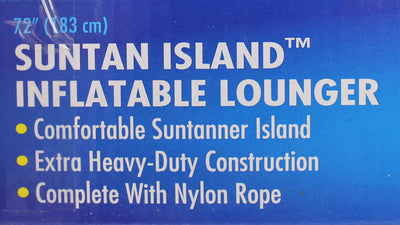 Swimline 9050 72" Swimming Pool Sun Tan Lounger Island Float Inflatables, 6-Pack