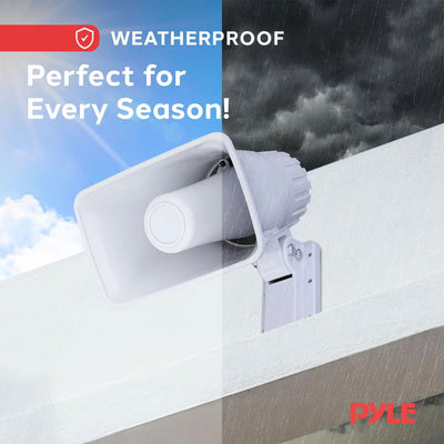 Pyle PHSP4 6" 50W Indoor/Outdoor Waterproof Home PA Speaker 8 Ohm, White - VMInnovations