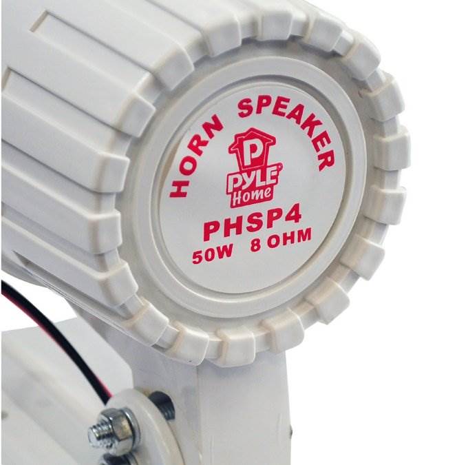 Pyle PHSP4 6" 50 Watt Waterproof Home PA Horn Speaker  (Open Box)