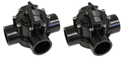 2) New JANDY 4717 2"-2.5" Positive Seal NeverLube Valves 3 Port Plumbing