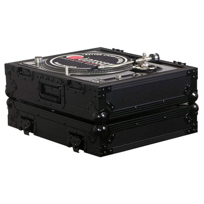 2 Odyssey FZ1200BL Technics 1200 Style Turntable Cases for Numark/Stanton Mixers - VMInnovations