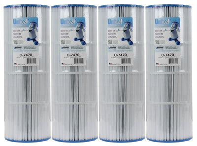 Unicel C-7470 Replacement 80 Sq Ft Pool Filter Cartridge, 170 Pleats (4 Pack) - VMInnovations