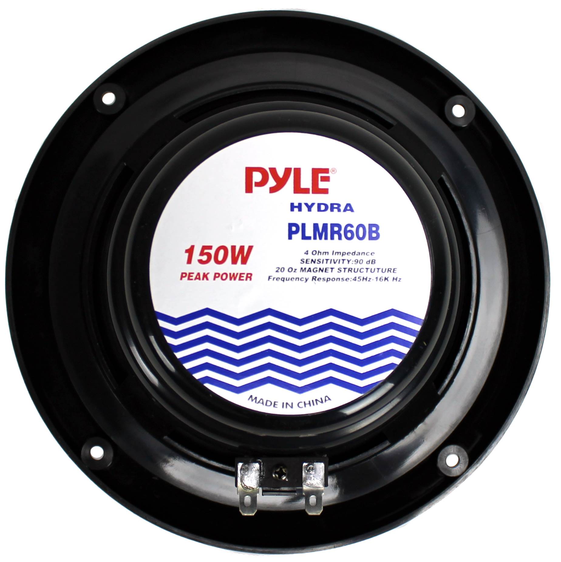 4) PYLE PLMR60B 6.5" 300W Marine/Boat Dual Cone Waterproof Speakers TWO PAIR