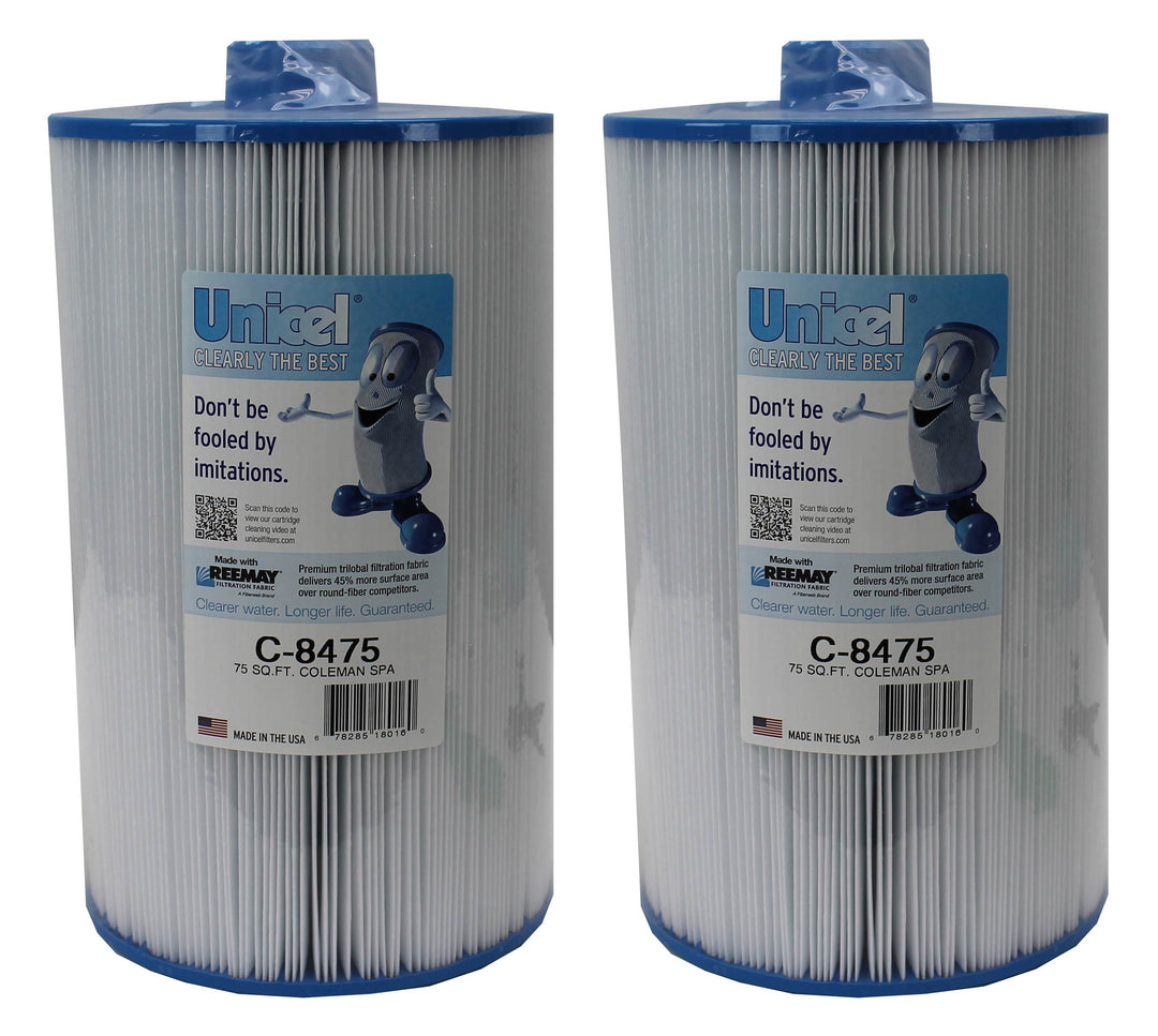 Unicel C-8475 Coleman Maax Spas Replacement Filter Cartridges 75 Sq Ft (2 Pack)