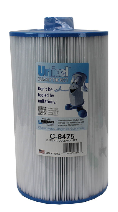 2) Unicel C-8475 Coleman Maax Spas Replacement Filter Cartridges 75 Sq Ft Each