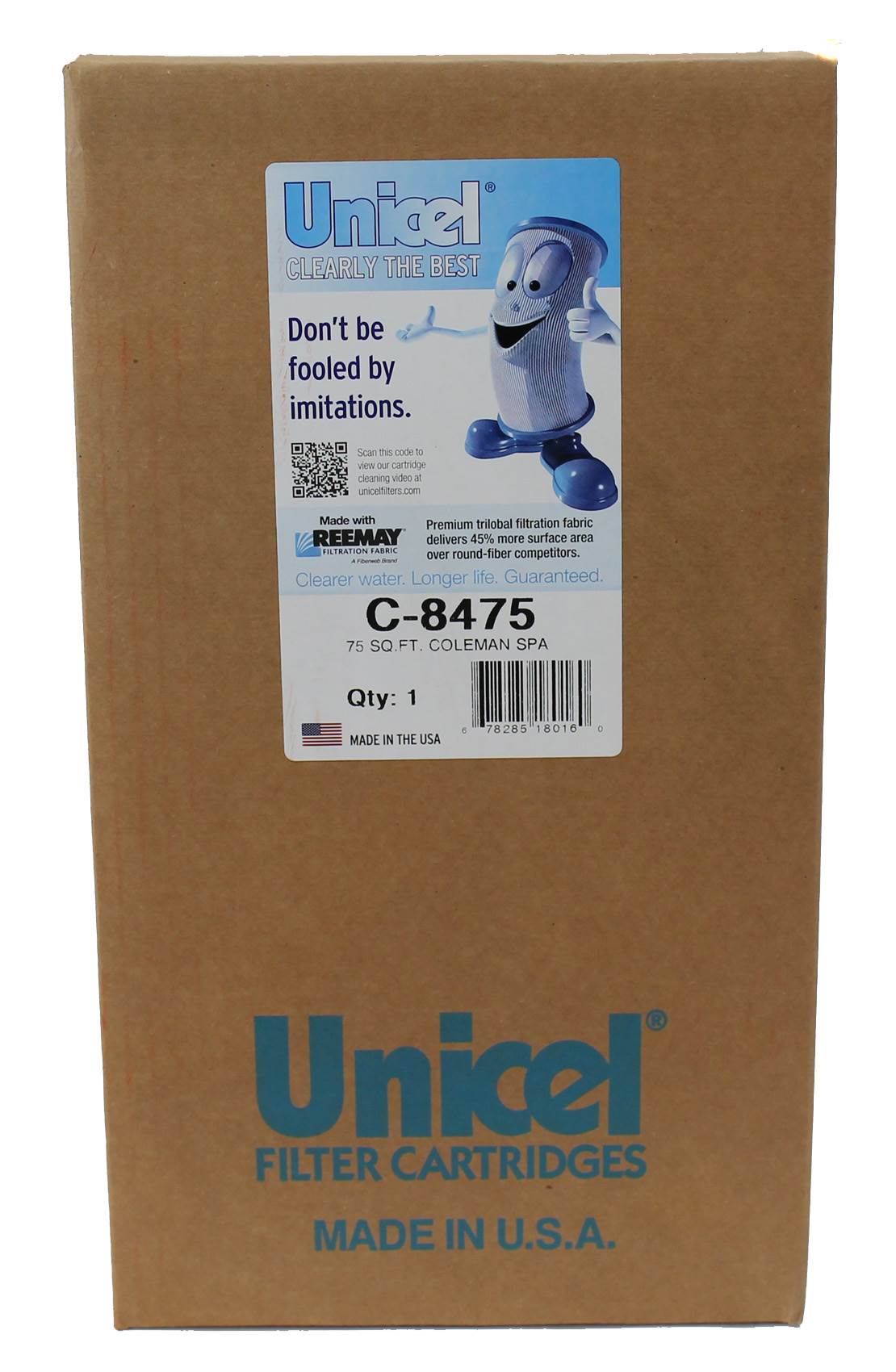 4) Unicel C-8475 Coleman Maax Spas Replacement Filter Cartridges 75 Sq Ft Each