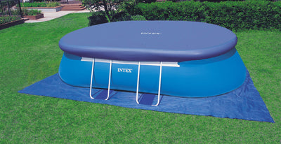 INTEX 18' x 10' x 42" Oval Frame Swimming Set w/ 1000 GPH Filter Pump (Open Box)