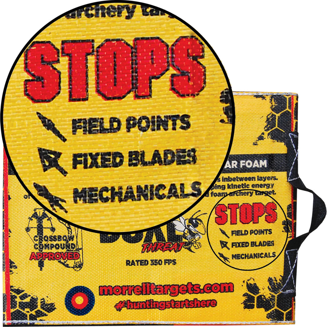Morrell Yellow Jacket Dual Threat 350 FPS Foam Archery Target Block for All Bows - VMInnovations
