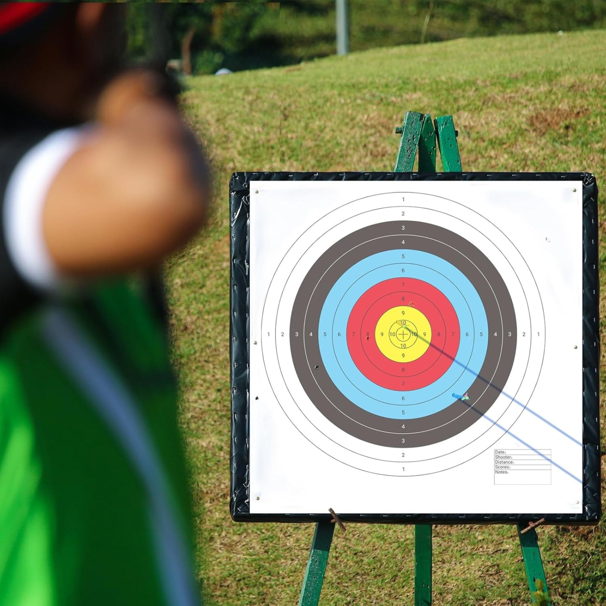 Morrell FITA Compound Bullseye Paper Face Shooting Targets, 17x17-in., 100 Count - VMInnovations