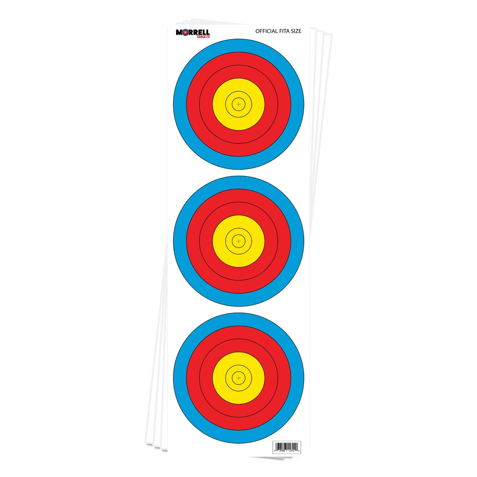 Morrell FITA Recurve Bullseye Paper Face Shooting Targets, 17x17-in., 100 Count - VMInnovations