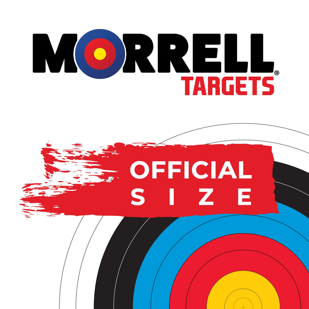 Morrell 60cm Bullseye Paper Face Shooting Targets, 100 Count (Open Box)